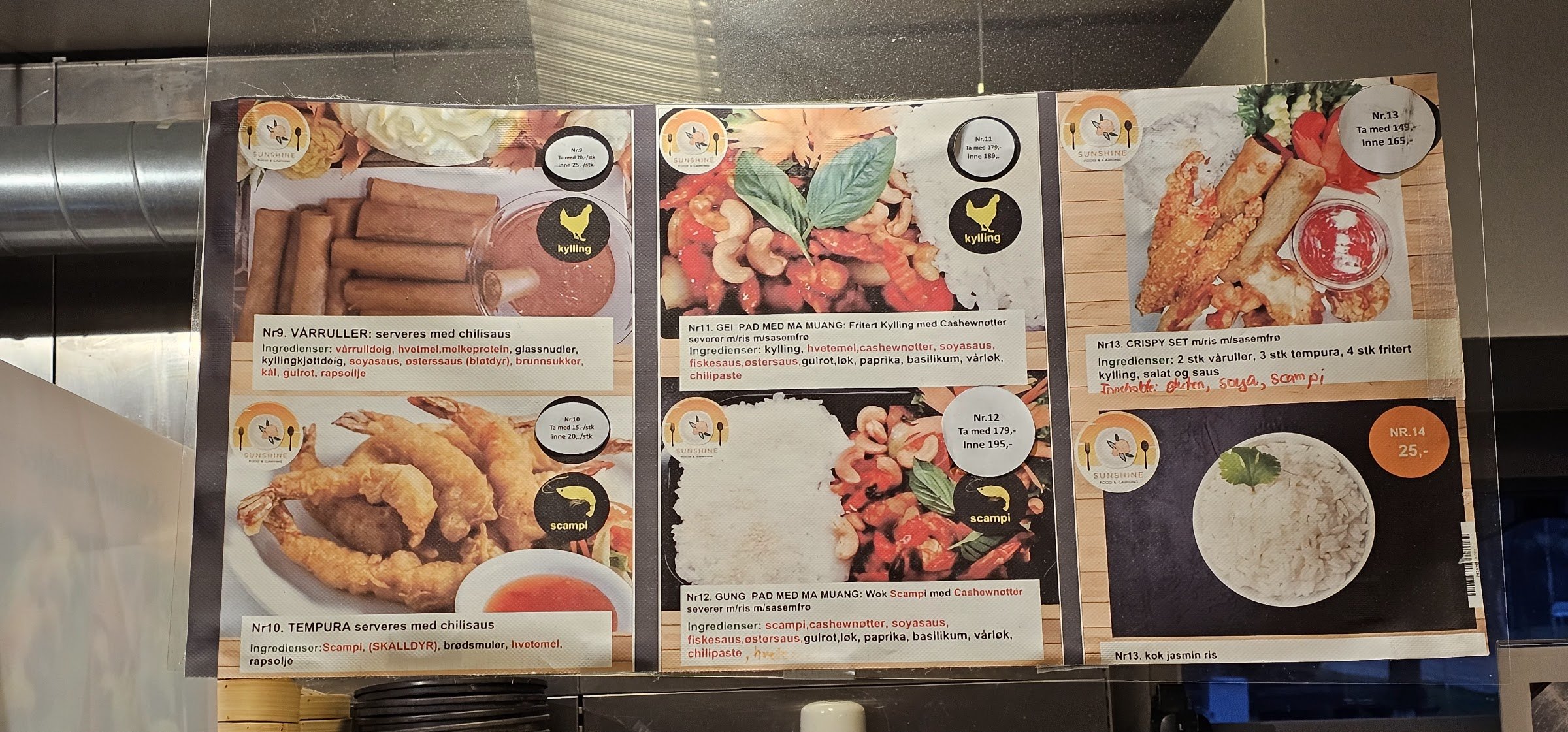 Sunshine food and carving Kvikne Thaimat